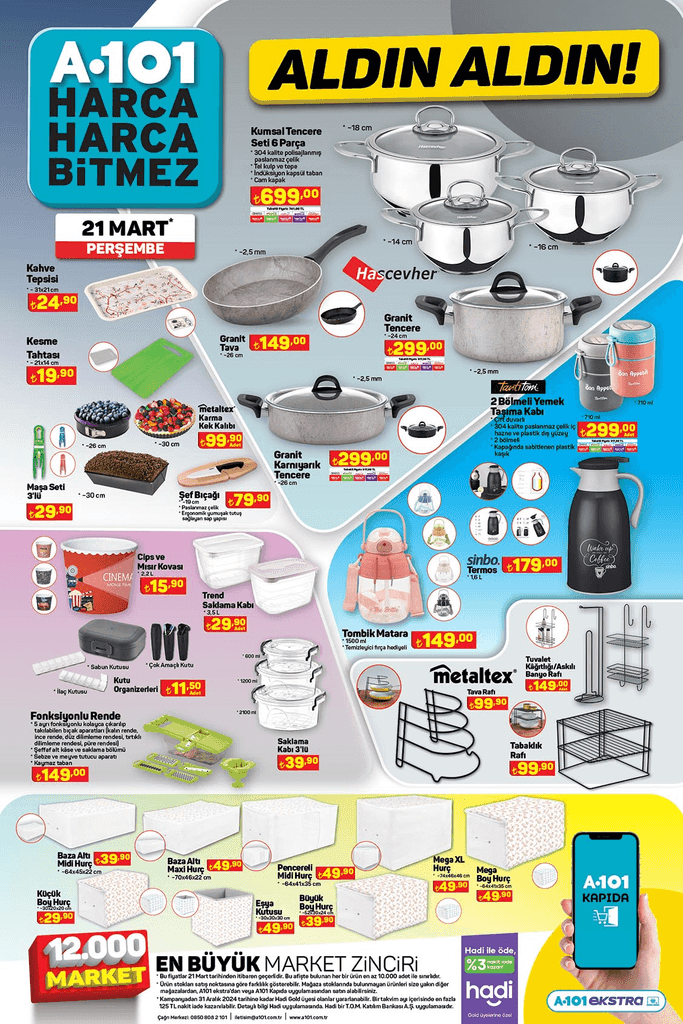 A101 Indirimli Granit Tava 21 Mart Persembe