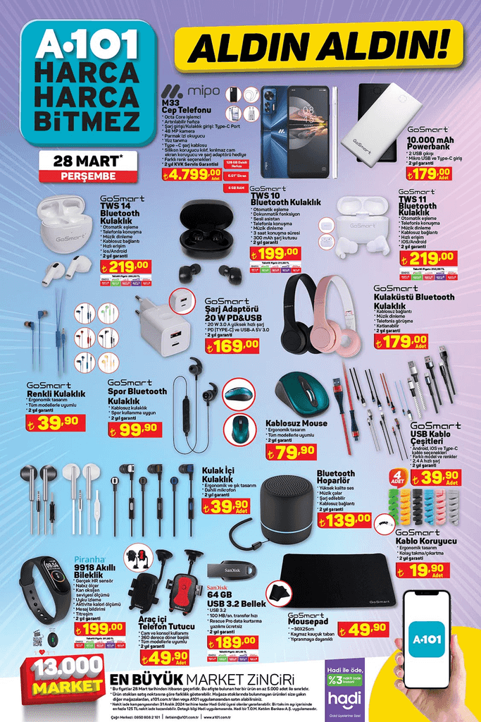 A101 Indirimli Urunler 28 Mart Persembe