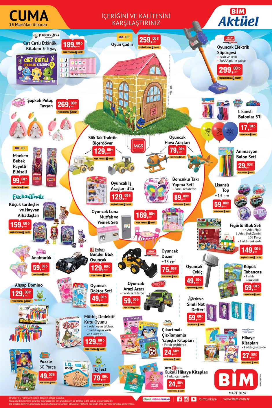 Bim Aktuel Oyuncak 15 Mart