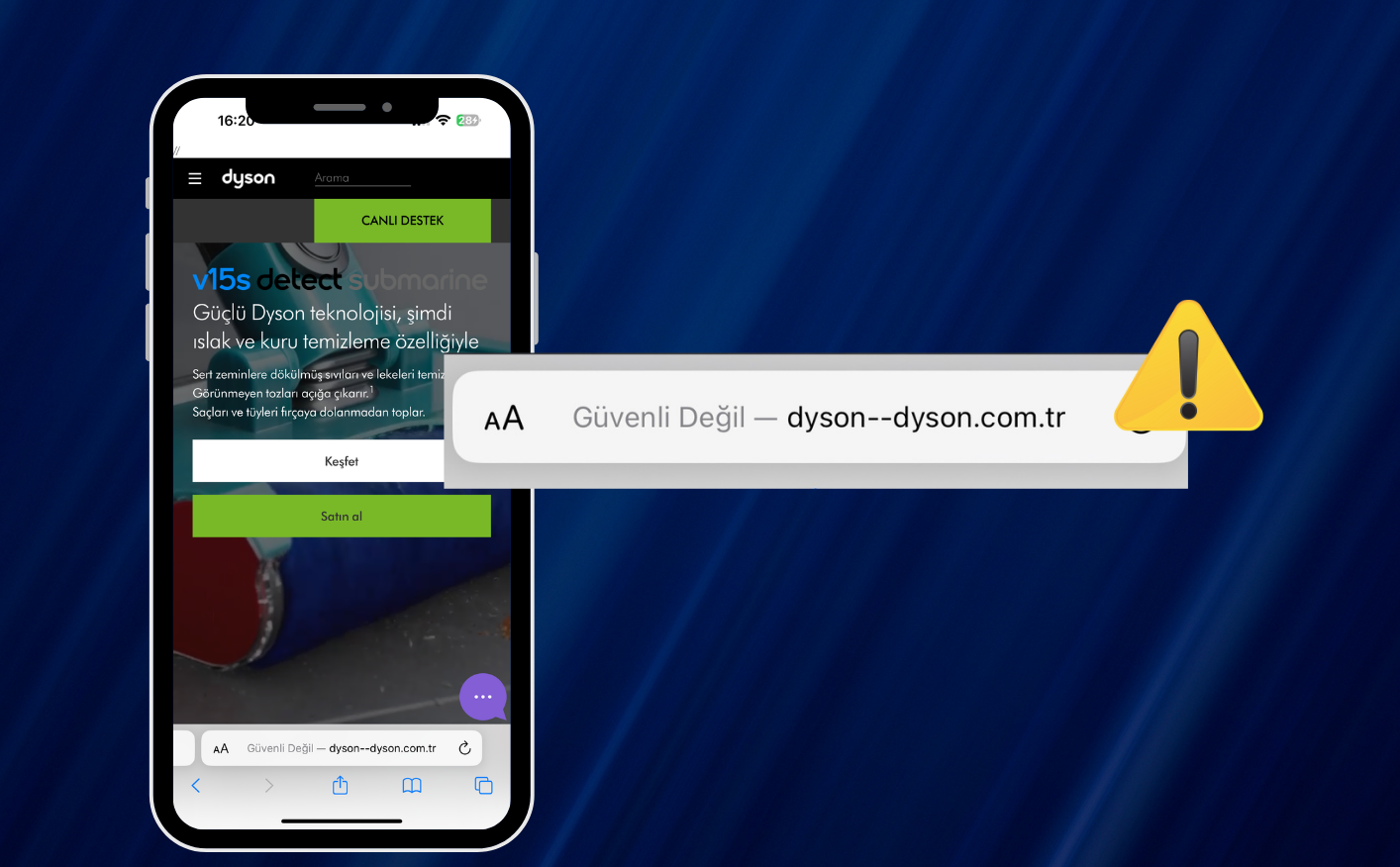 Dyson Dolandirici Sitee