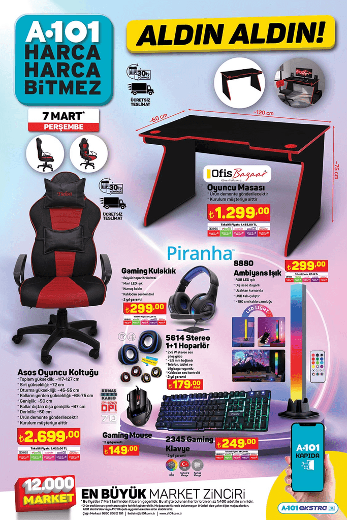 Gamer Urunler A101 7 Mart
