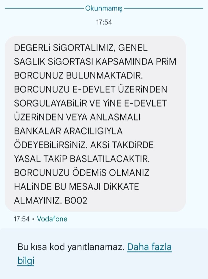 Genel Sağlık Sigortası Mesaj 3