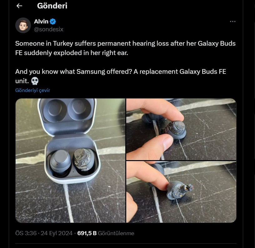 Samsung Tepki Aldi