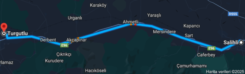 Salihli Turgutlu Arası Kaç Km1