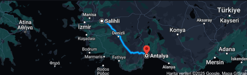 Salihli Antalya Arası Kaç Km (2)