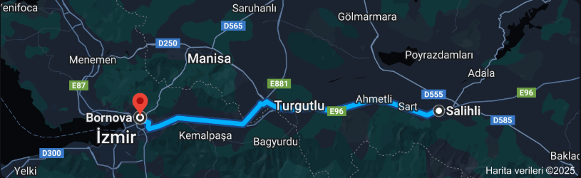 Salihli Bornova Arası Kaç Km (2)