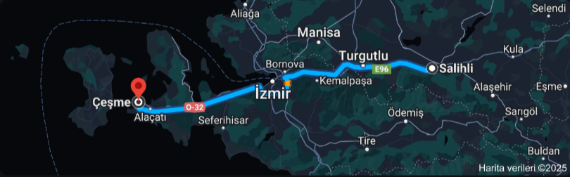 Salihli Çeşme Arası Kaç Km (2)