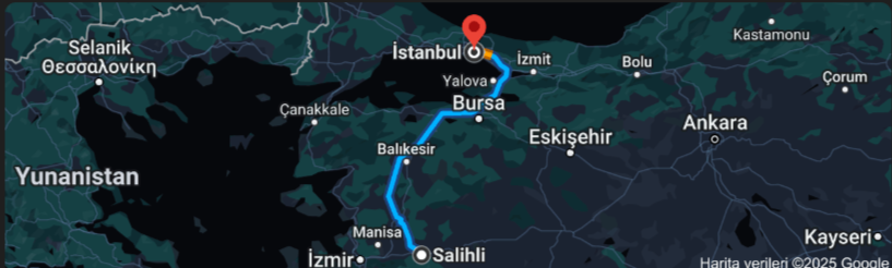 Salihli İstanbul Arası Kaç Km (2)