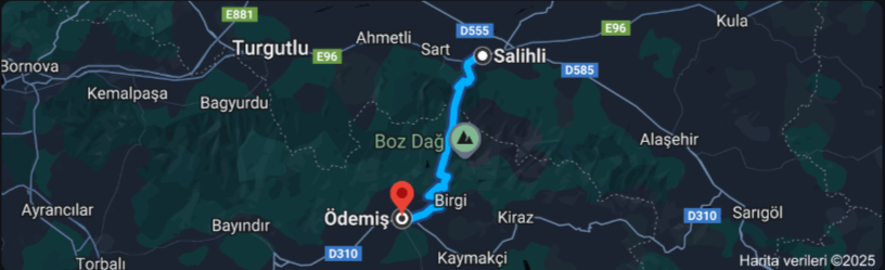 Salihli Ödemiş Arası Kaç Km (2)