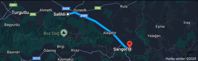 Salihli Sarıgöl Arası Kaç Km (2)