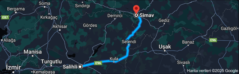 Salihli Simav Arası Kaç Km (2)