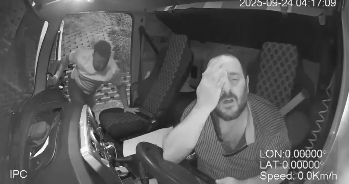 Kazadan Sonra Tır Şoförüne Korkunç Saldırı Kanlar Içinde Kaldı, O Anlar Kamerada (2)