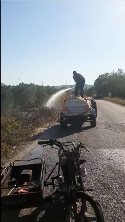 Manisada Seyir Halindeki Motosiklet Alev Aldi (2)