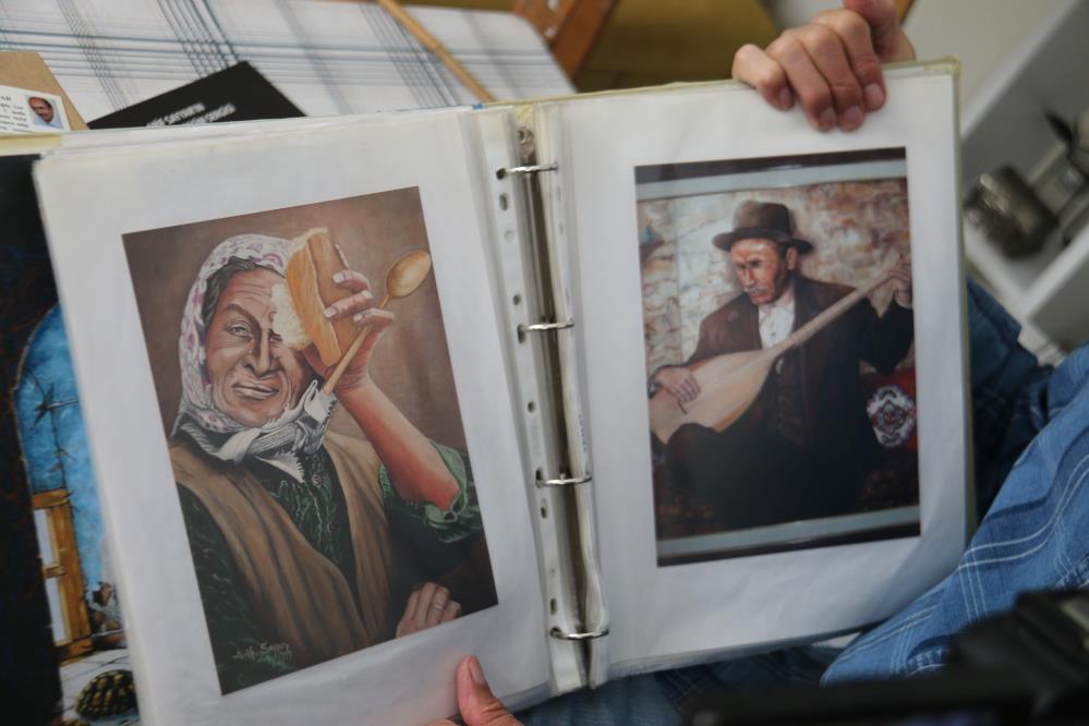 Emekli Istasyon Sefi Arif Sayyar Tren Sevgisini Yagliboya Tablolarinda Yasatiyor (6)