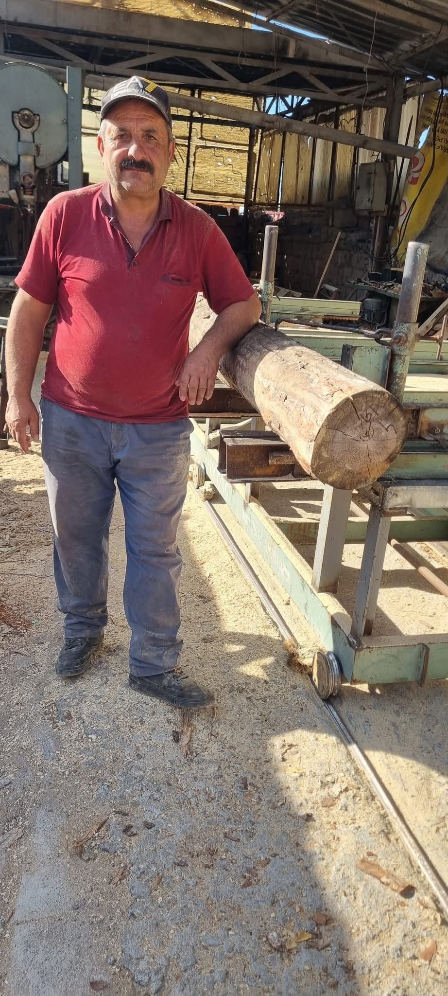 Hızar Atölyesinde Dehşet Anı 58 Yaşındaki Işçi Tomruğun Altında Can Verdi (2)