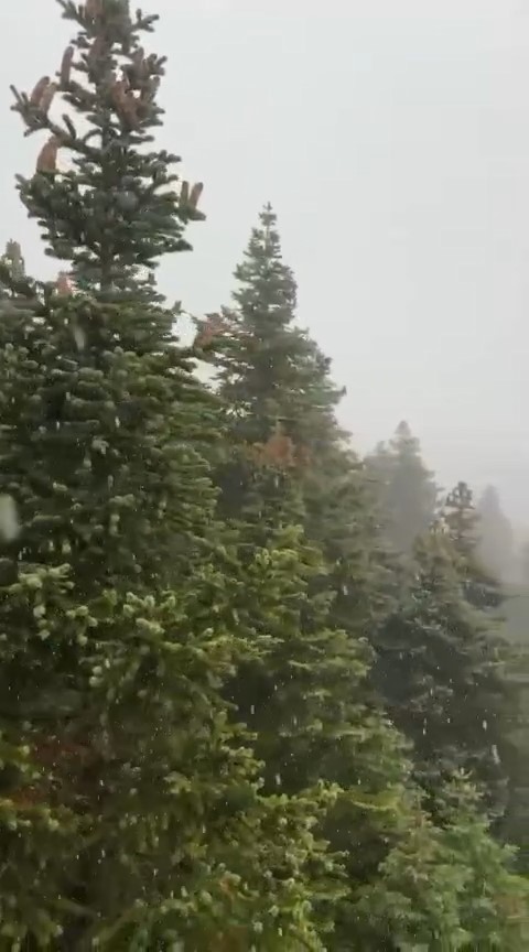 Kış Geri Döndü! Uludağ’a Mevsimin Ilk Karı Düştü (2)