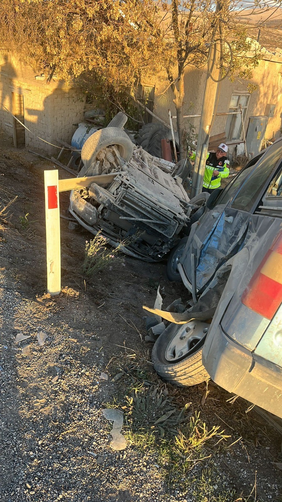 Korkunç Kaza Sonrası Ölüm Haberi Direksiyondaki Sürücü Kurtarılamadı (2)