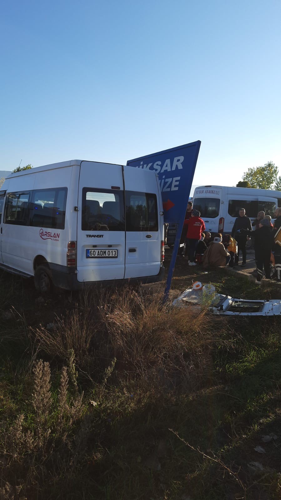 Sabah Trafiğinde Korkutan Kaza Osb Girişinde Işçi Servisleri Çarpıştı, 10 Yaralı (2)