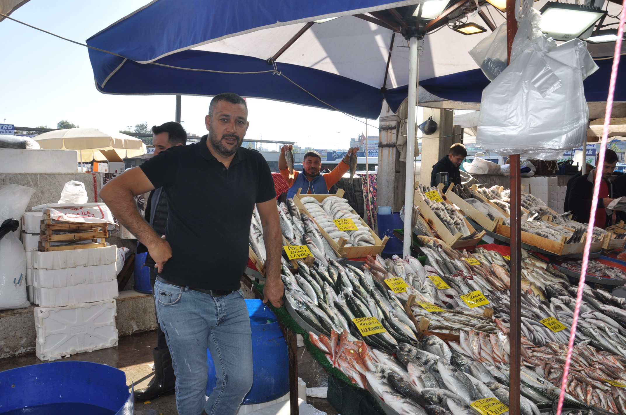 Salihli Yeni Pazar Yerinde Balik Fiyatlari 1 Ekim Carsamba Tezgahlarda Balik Bereketi (2)