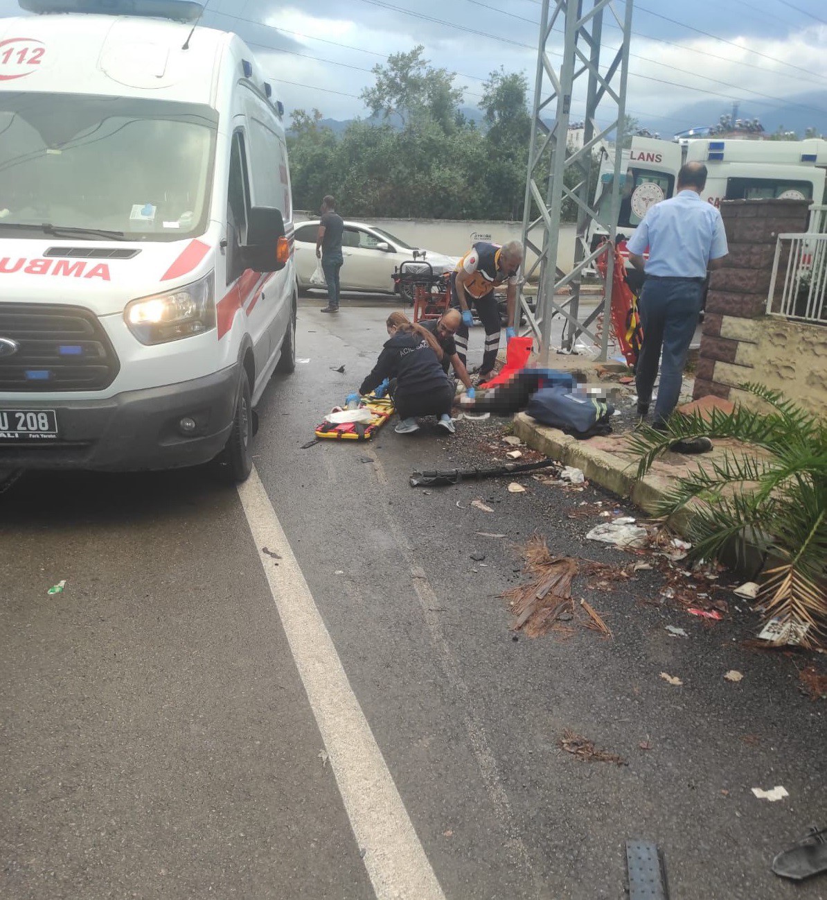 Trafikte Acı Anlar Motosiklet Kazasında 1 Genç Öldü (3)