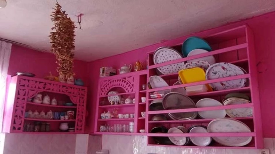 Sakine Teyzenin Pembe Tutkusu Sosyal Medyayi Salliyor Akulu Aracini Pembeye Boyamak Ic (6)