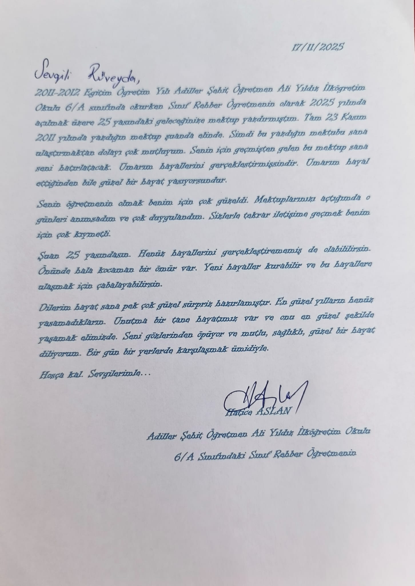Salihli’de Görev Yapan Hatice Öğretmenin, 14 Yıl Önce Ilham Veren Hikayesi (11)