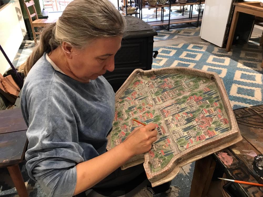 Tarihi Ziyarete Ozel Papa 14Uncu Leoya Iznikten Anlamli Hediye Cini Ustasindan Ozel Mi (1)