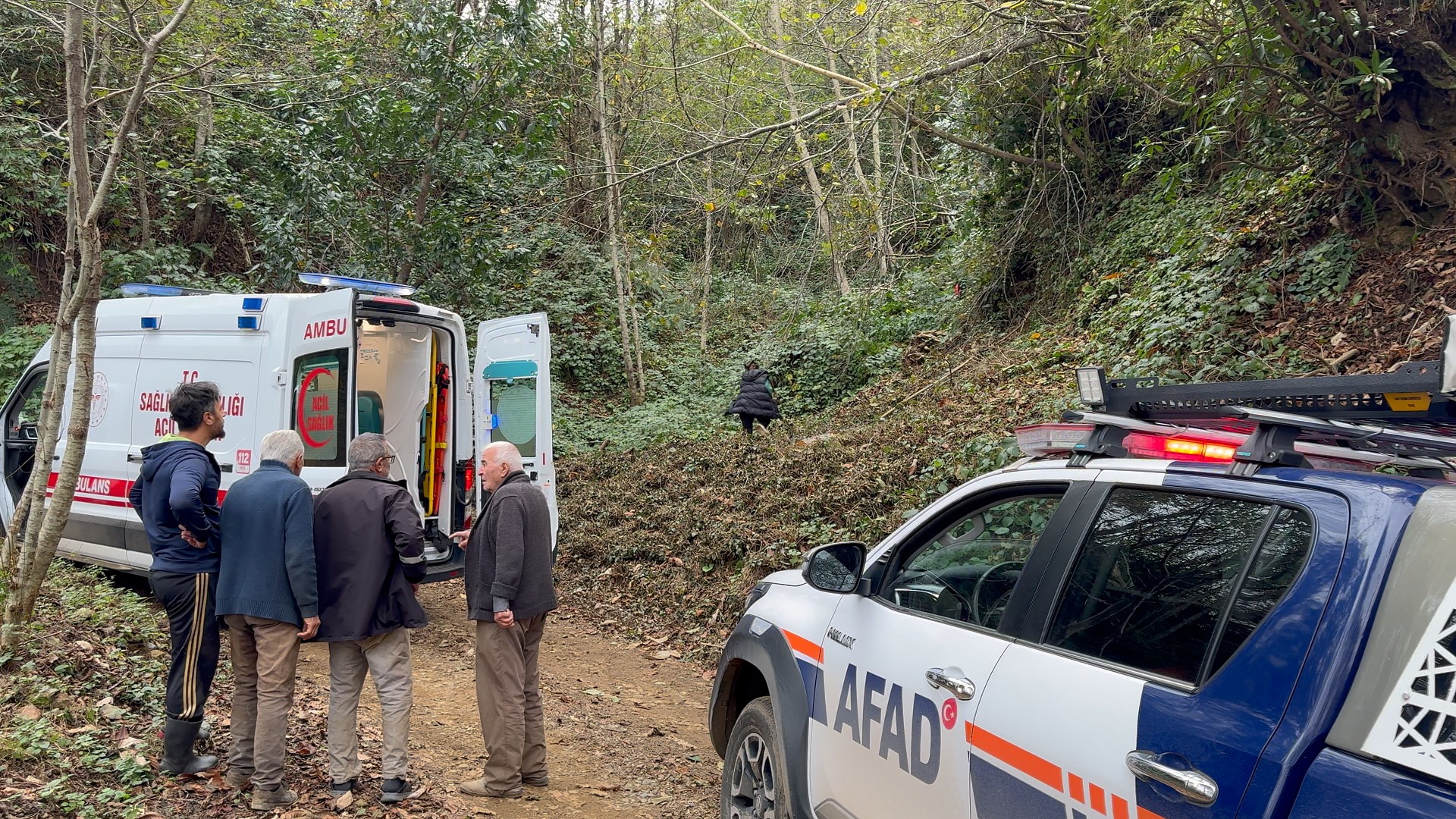 Kestiği Ağaç Üzerine Devrildi Ağaç Darbesi Vatandaşı Uçuruma Attı (6)