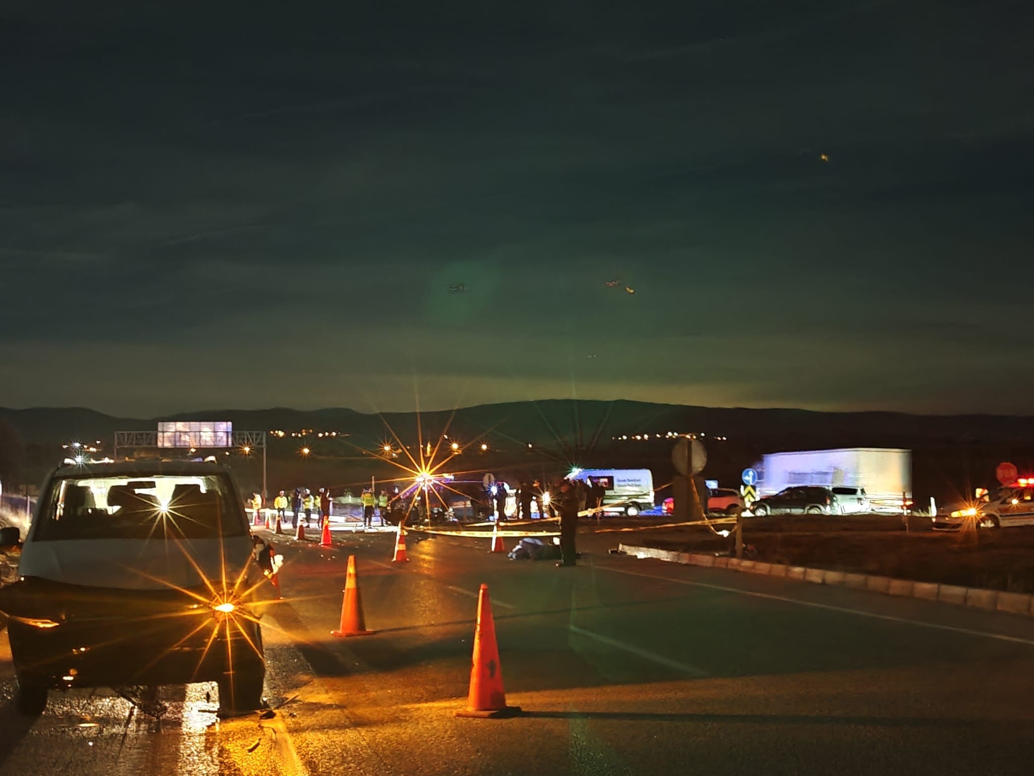 Motosikletli Çifte Minibüs Çarptı! 60 Yaşındaki Sürücü Yaşamını Yitirdi, Eşi Yaralı (3)