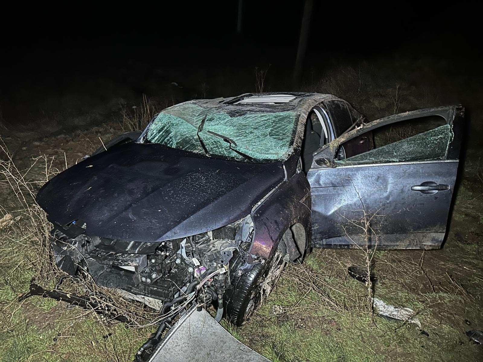 Bir Anlık Hata, Geri Dönüşü Olmayan Son! Şarampole Uçan Araçta 1 Kişi Öldü (3)