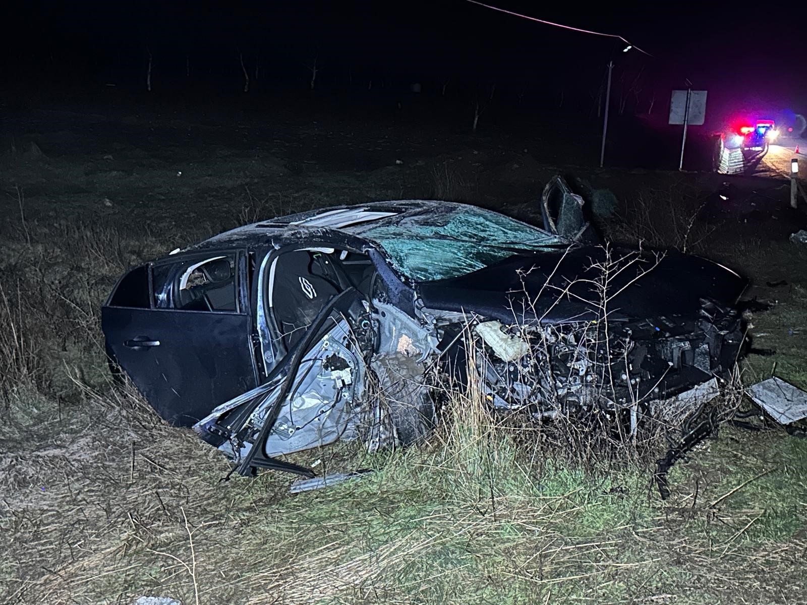 Bir Anlık Hata, Geri Dönüşü Olmayan Son! Şarampole Uçan Araçta 1 Kişi Öldü (4)