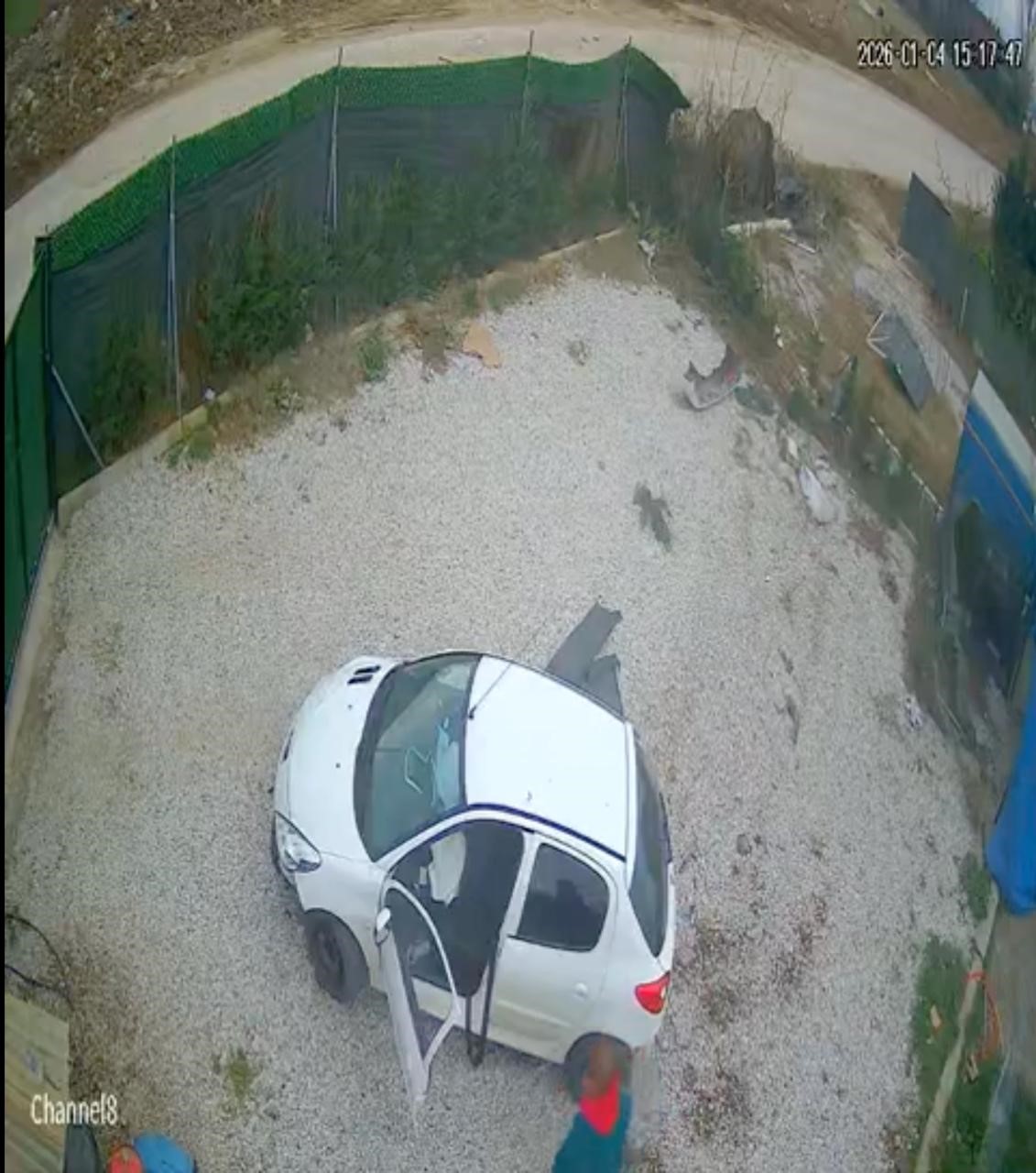 Çitleri Aşıp Bahçeye Girdi Güvenlik Kamerası Ölümden Dönüşü Kaydetti (3)