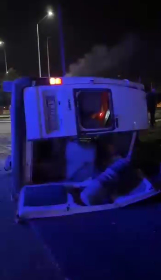 Korkunç Kaza! İşçi Servisi Hurdaya Döndü; 1 Ölü, 14 Yaralı (3)