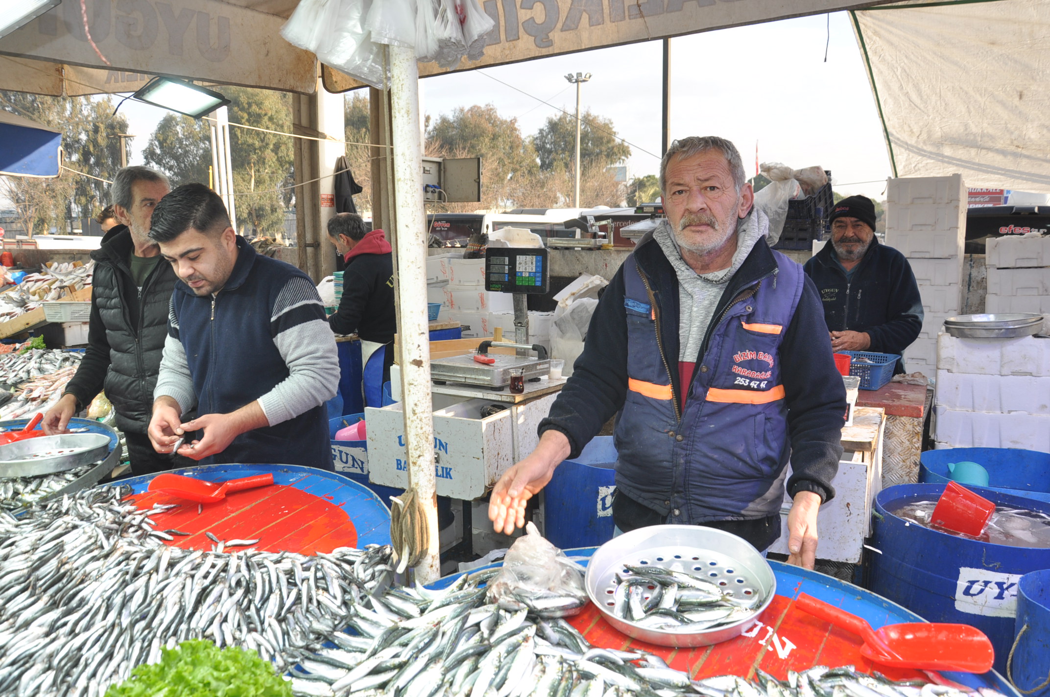 Salihli Carsamba Pazarinda Balik Fiyatlari Tezgahlarda Balik Bereketi (4)