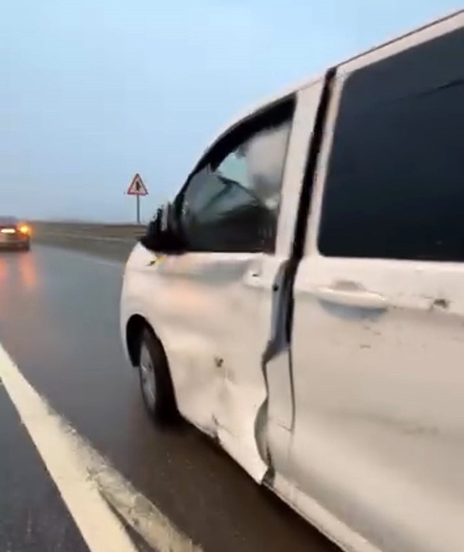 Ters Seritte Dehset Anlari Kafa Kafaya Carpisma Kamerada (2)