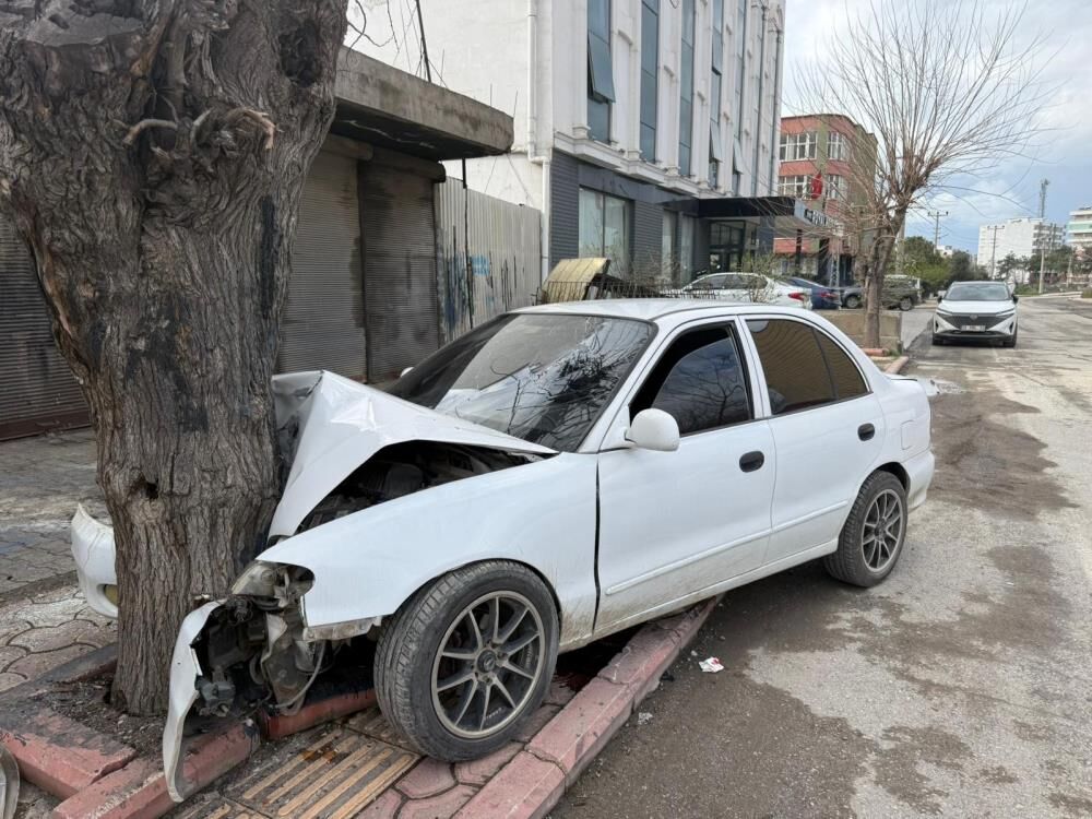 17 Yasindaki Surucunun Korku Dolu Anlari Otomobil Agaca Boyle Carpti (2)