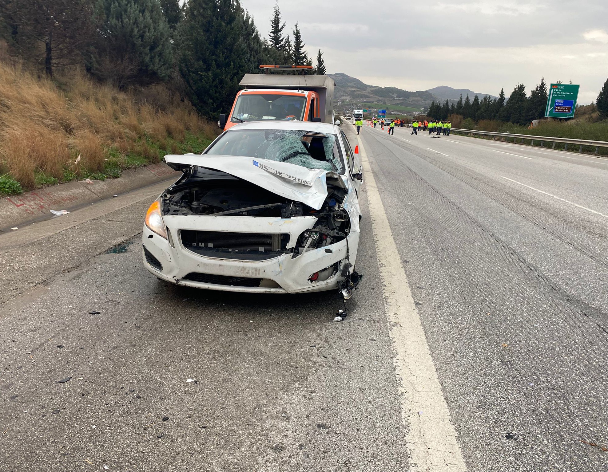 Sabah Mesaisi Ölümle Bitti! Karayolu Işçilerine Otomobil Çarptı (5)