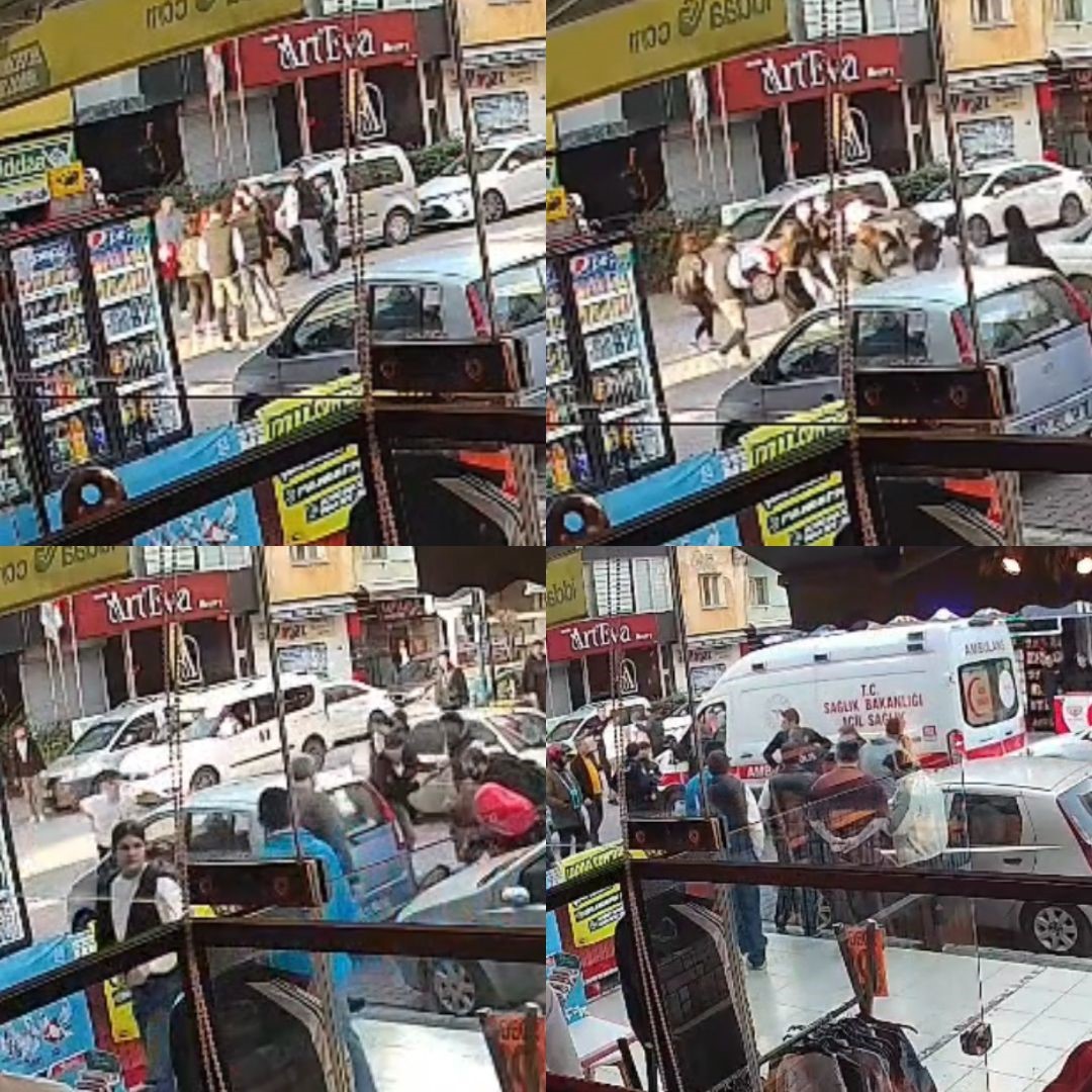 Yumrukla Başladı, Bıçakla Bitti! Kavga Anbean Kaydedildi (4)