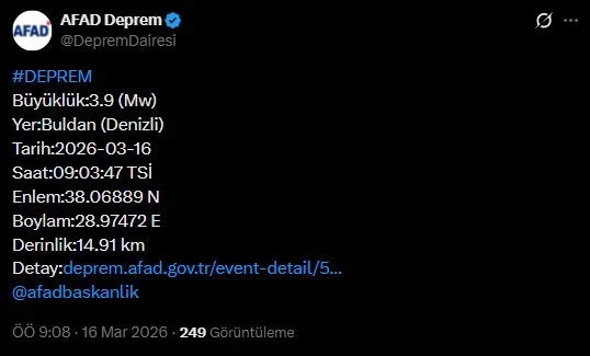 Denizli Sabah Depremiyle Sarsildi Buldanda Korkutan Anlar-1