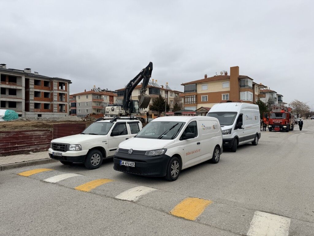 Insaat Alaninda Dogalgaz Kacagi Mahalle Kisa Sureli Panige Kapildi (2) (Orta)