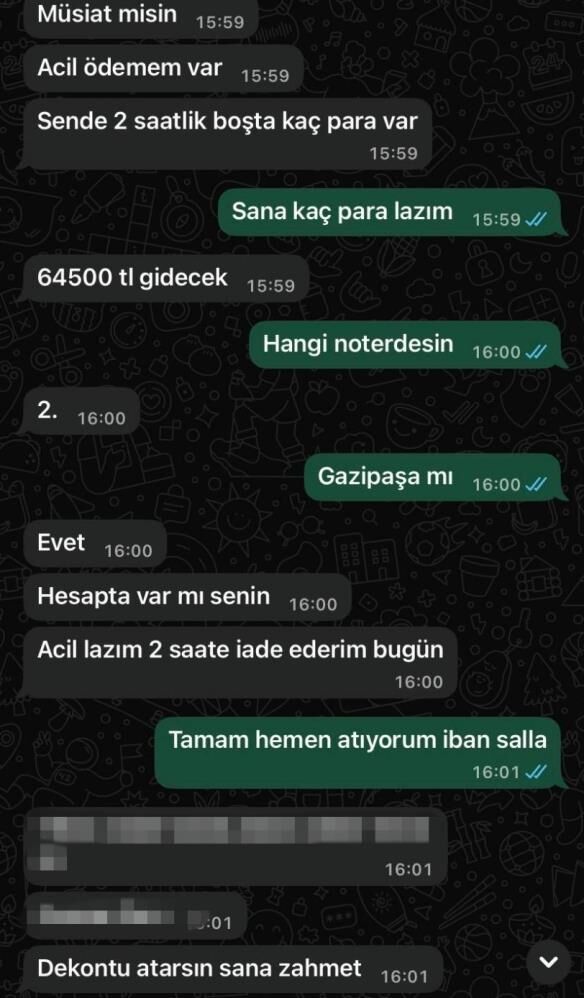 Whatsapp Uzerinden Yeni Tuzak Benim Canim Yandi Baskasinin Yanmasin Diyerek Uyardi (3)