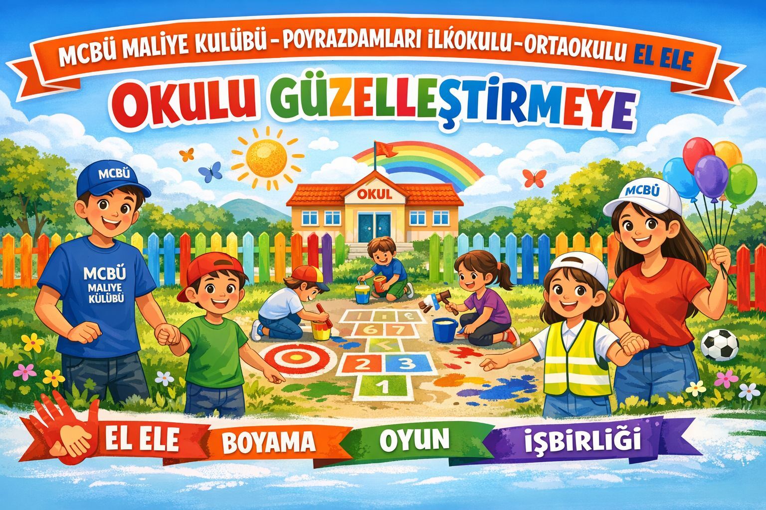 Salihlide Miniklere Renkli Surpriz Okul Bastan Sona Yenilendi (2)