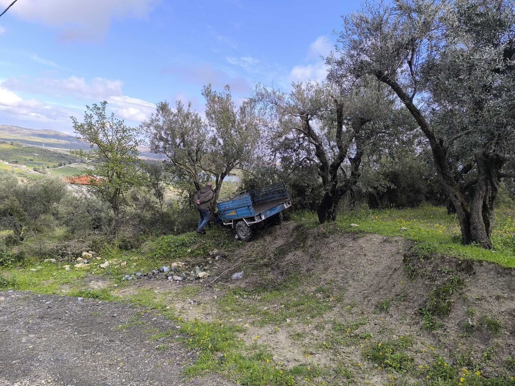 Zeytin Bahcesinde Aci Son Itfaiye Ekipleri Cikardi Ama Kurtarilamadi (2)