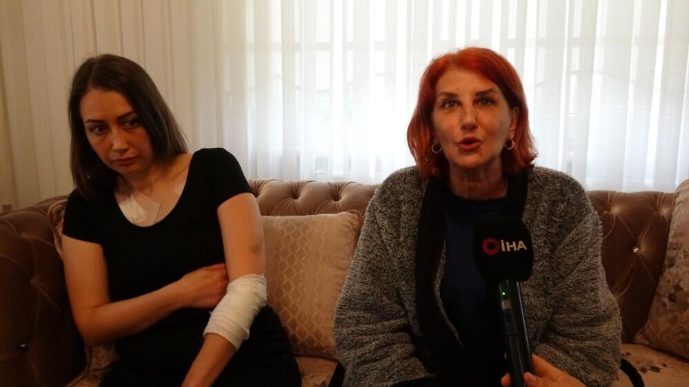 Cocugunun Gozu Onunde Dehset Genc Kadini 6 Yerinden Bicakladi (4)