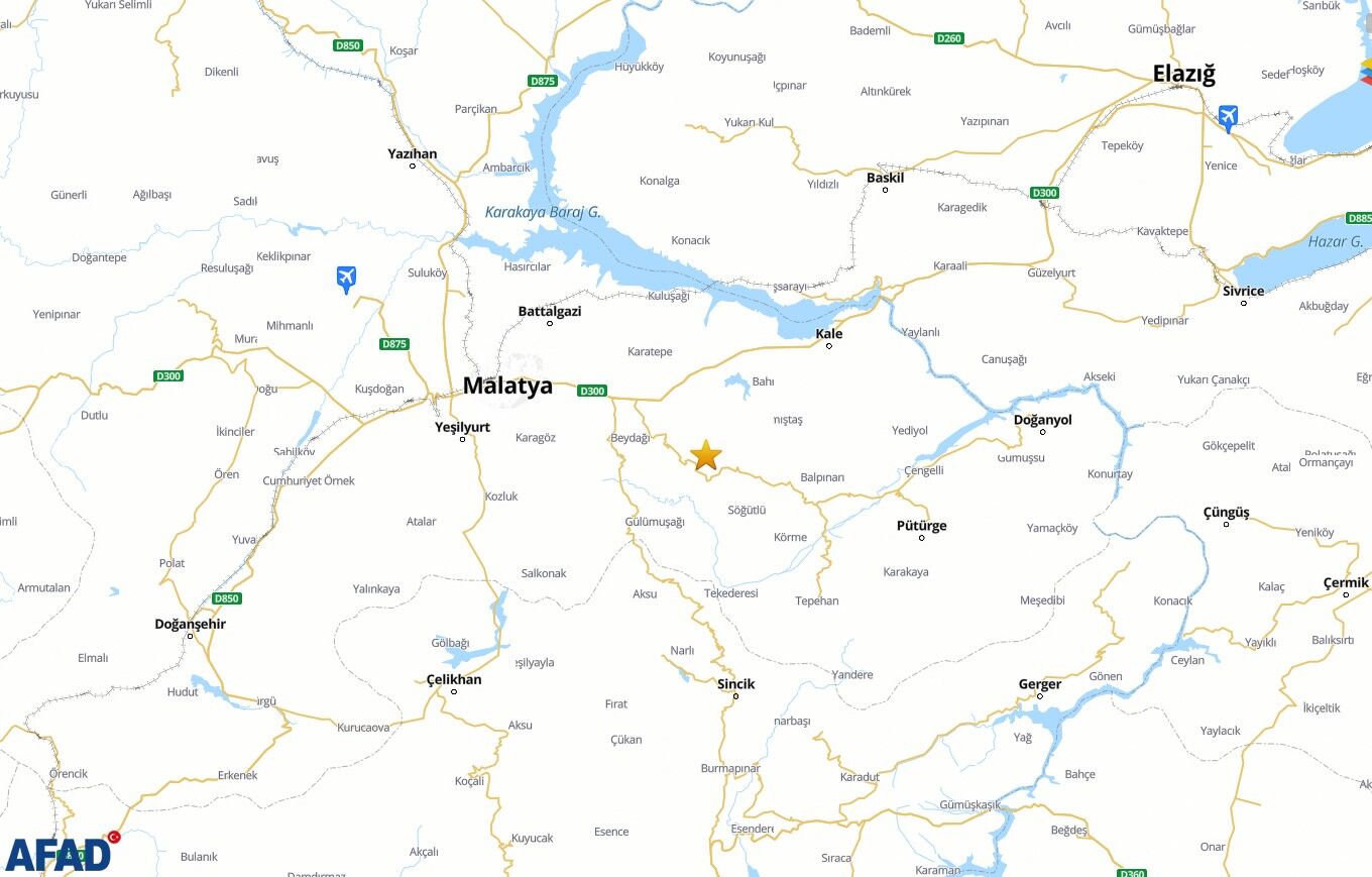 Malatya Battalgazide 56 Buyuklugunde Deprem (2)