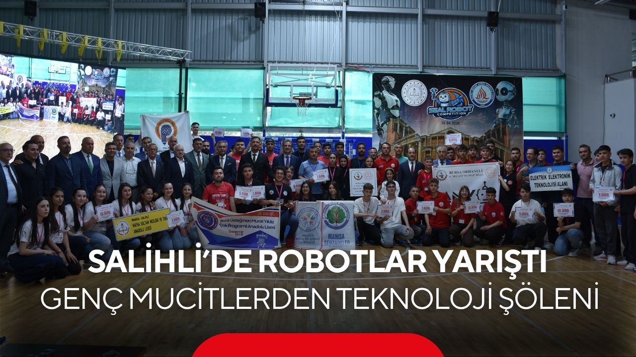 Salihli’de Robotlar Yarıştı Genç Mucitlerden Teknoloji Şöleni (1)