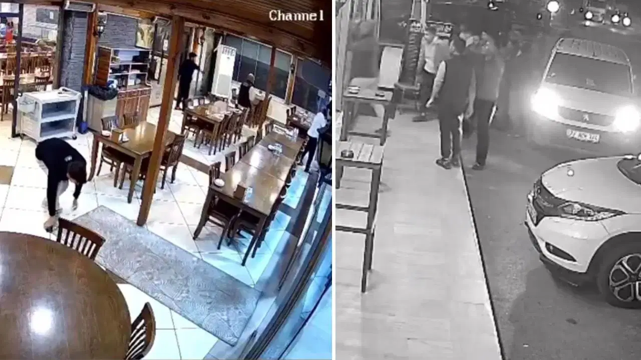 Saniye Saniye Kamera Kaydi Sokak Ortasinda Silahli Kavga (1)-1