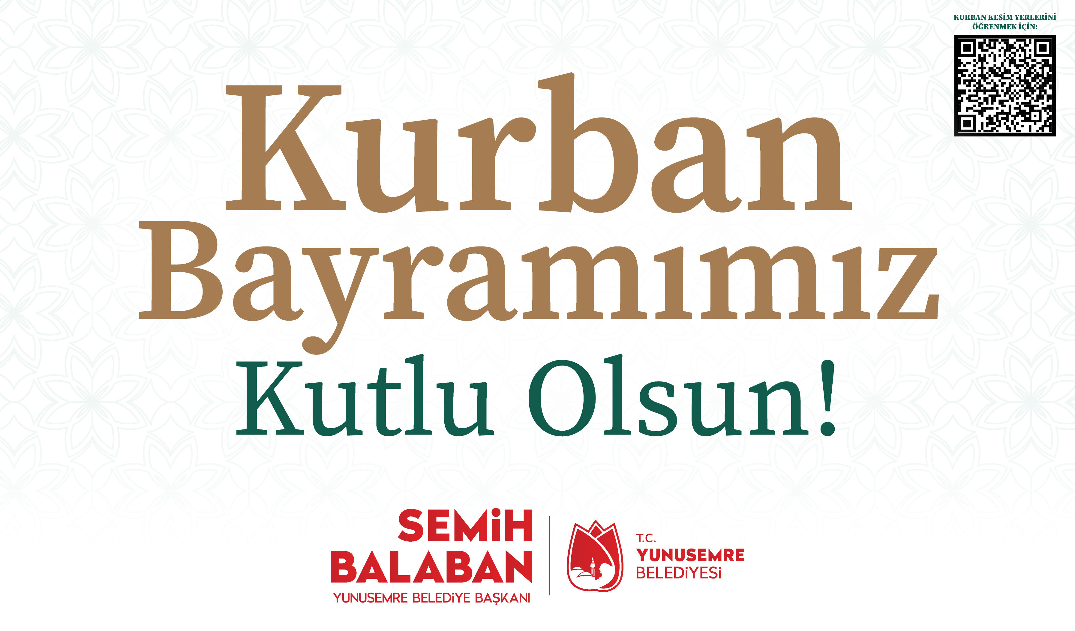 Yunusemre Belediye Baskanligindan Kurban Bayrami Kutlama Ilani Iln02477704