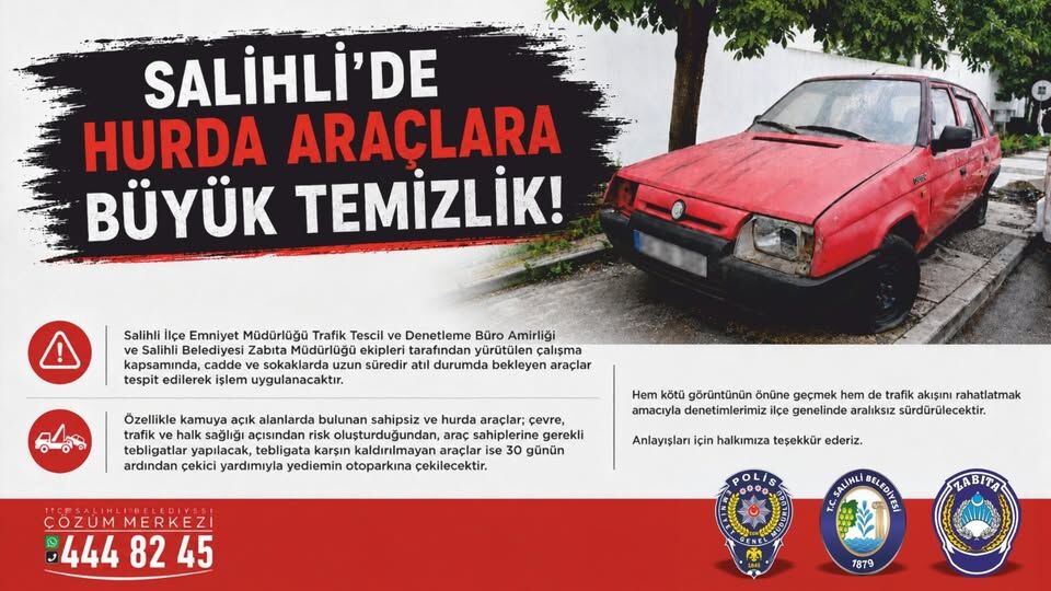 Salihlide Hurda Ve Atil Araclara Yonelik Denetimler Suruyor (2)