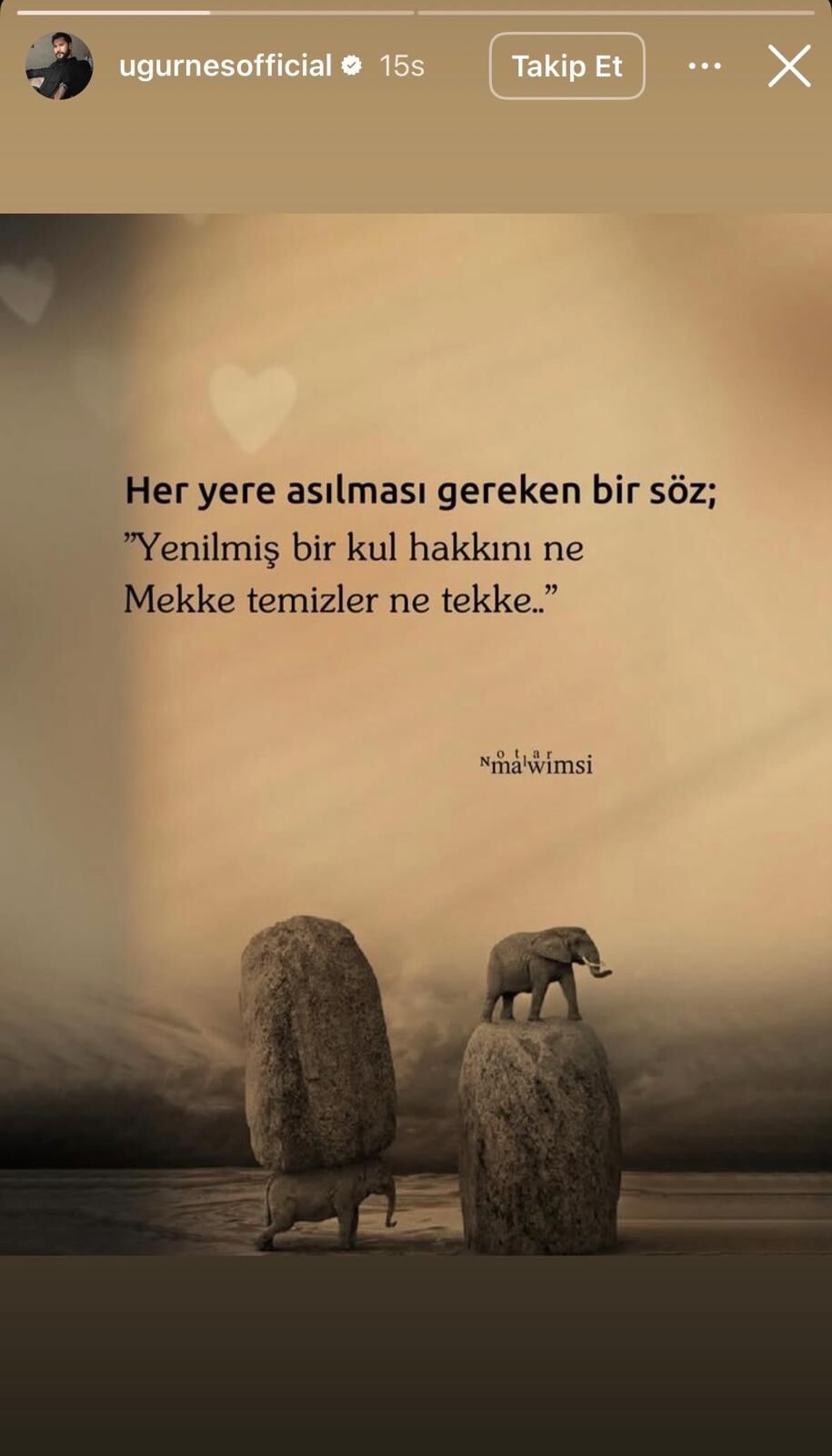 Uğur Güneş'in Paylaşımı Dikkat Çekti (1)